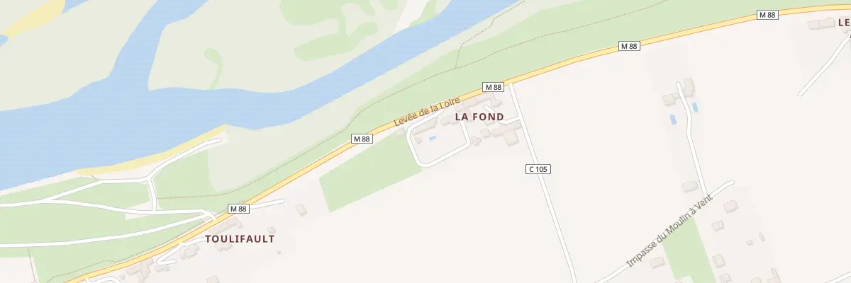 Plan du 14 Leve de la Loire à Berthenay