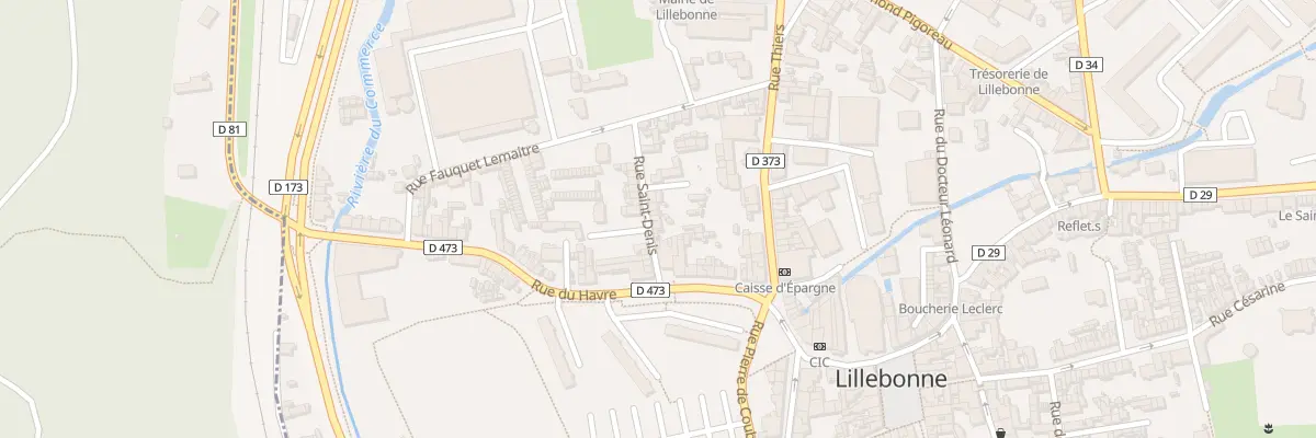 Plan du 4 Rue Saint Denis à Lillebonne