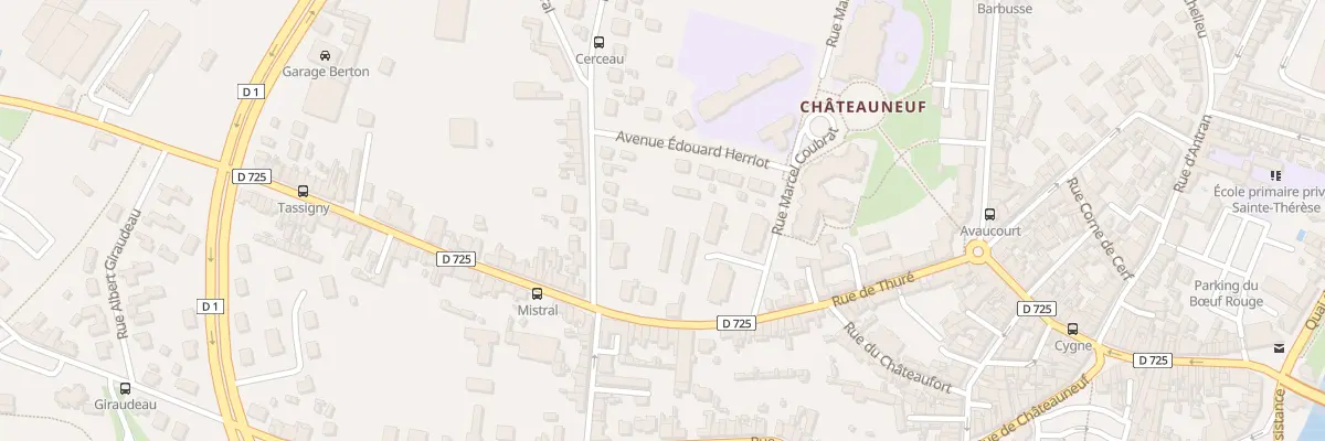 Plan du 12B Rue Frédéric Mistral à Châtellerault