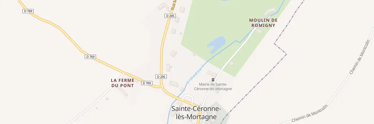 Plan du 133 Le Bourg à Sainte-Céronne-lès-Mortagne