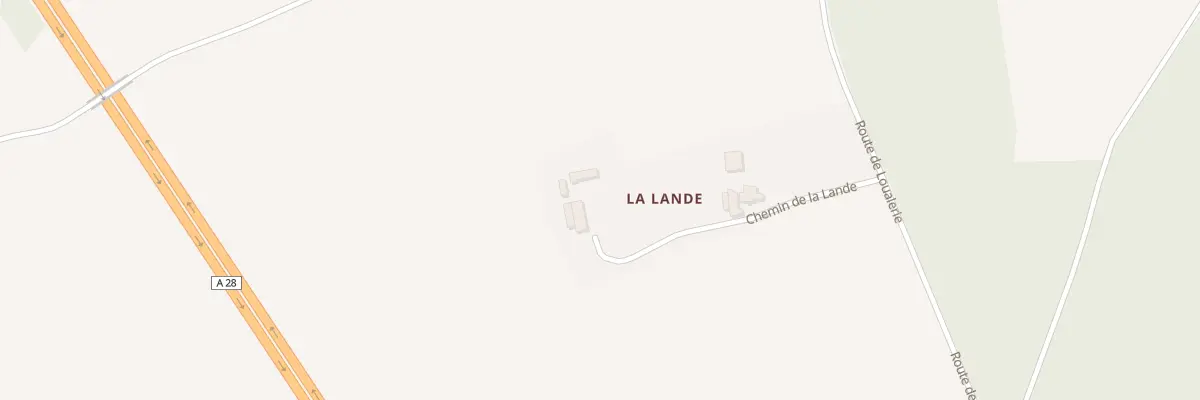 Plan du 159 La Lande à Bueil-en-Touraine