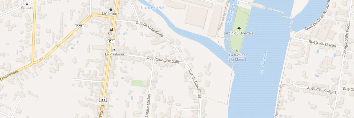 Plan du 2 Rue Rodolphe Salis à Châtellerault