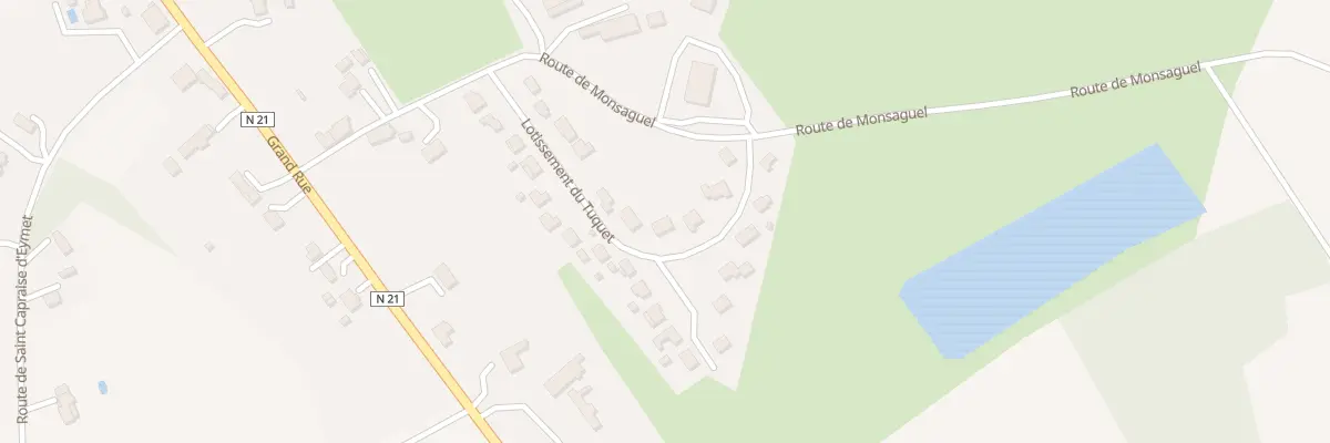 Plan du 21 Rue du Tuquet à Bouniagues