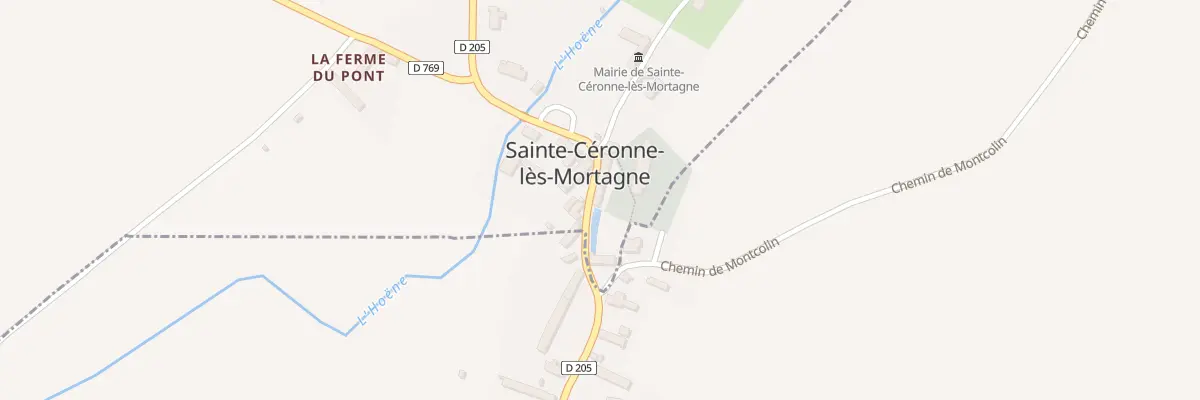 Plan du 4 Rue Montcacune à Sainte-Céronne-lès-Mortagne