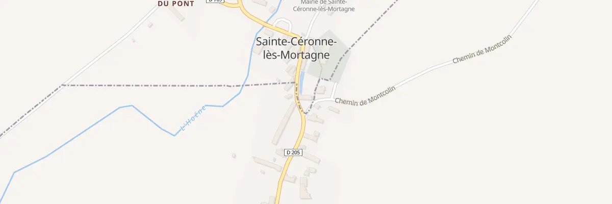 Plan du 2 Rue Montcacune à Sainte-Céronne-lès-Mortagne