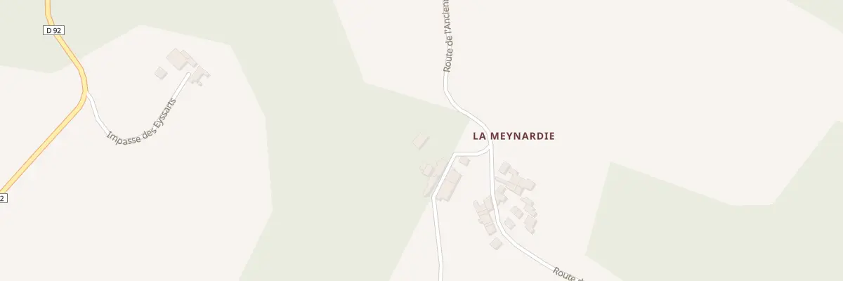 Plan de La Meynardie Ouest à Javerlhac-et-la-Chapelle-Saint-Robert