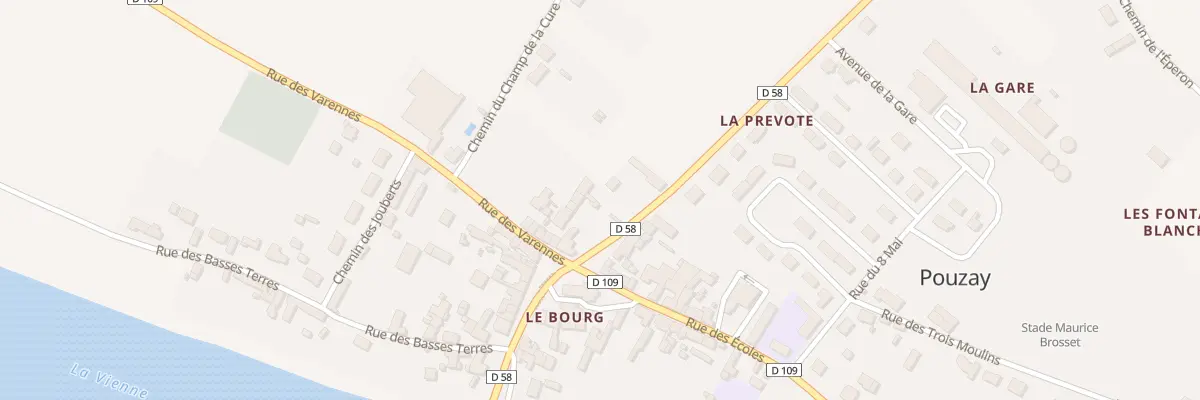 Plan du 5 Rue de la Prèvotè à Pouzay