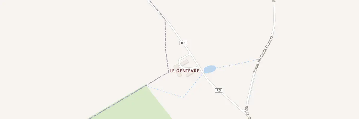 Plan du 8 Le Genièvre à Druye