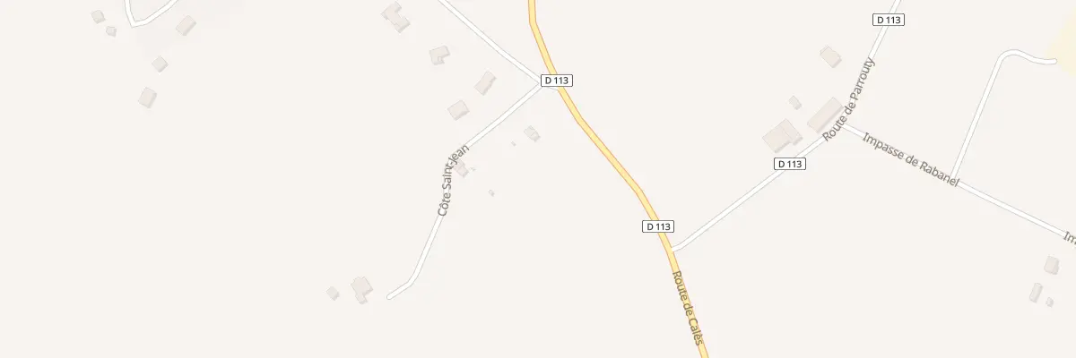 Plan du 1108 Rte de Calès à Monclar