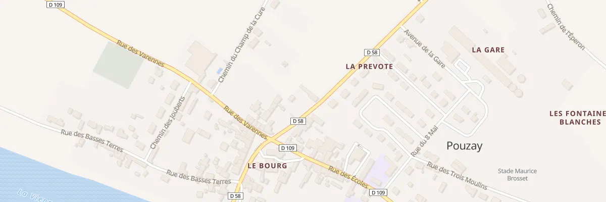 Plan du 9 Rue de la Prèvotè à Pouzay