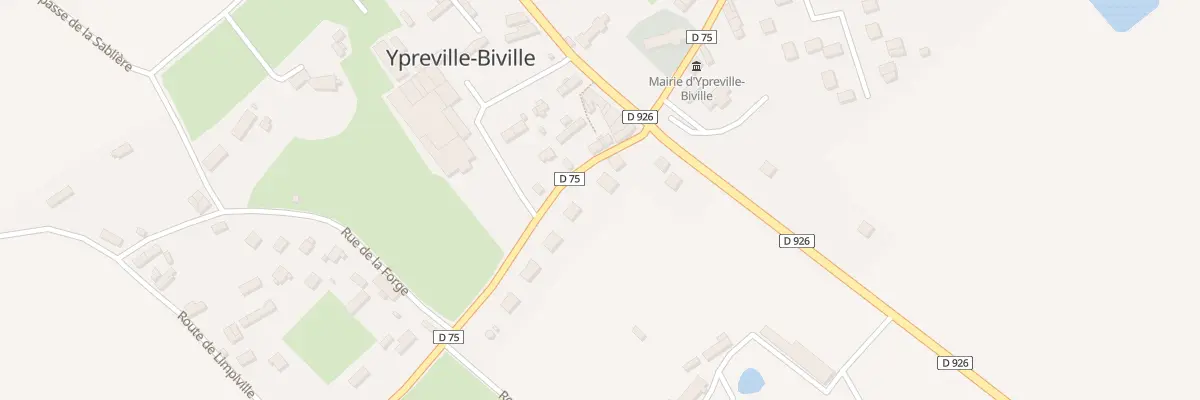 Plan du 3 Rte de Tocqueville à Ypreville-Biville