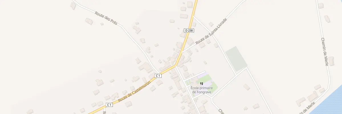 Plan du 5 Rte de Monclar à Fongrave