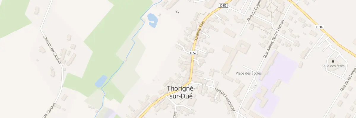 Plan du 11 Grande rue à Thorigné-sur-Dué