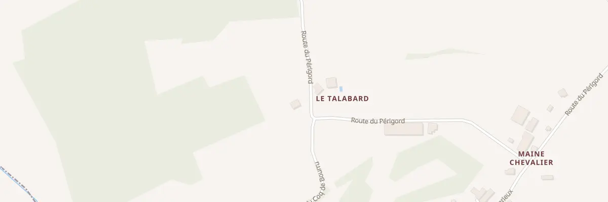 Plan du 38 Le Talabard Ouest à Plaisance