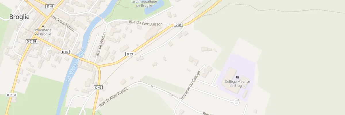 Plan du 6 Imp du Collège à Broglie