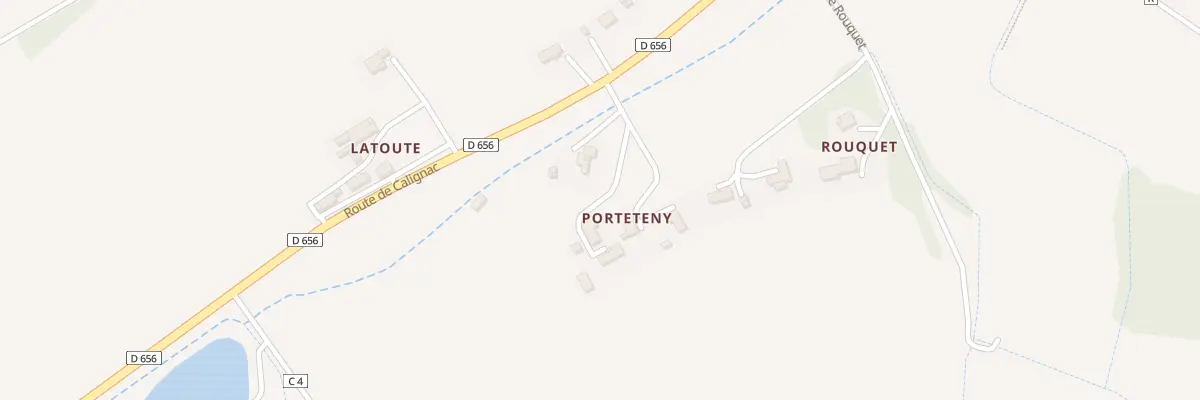 Plan du 46 Che de Porteteny à Laplume