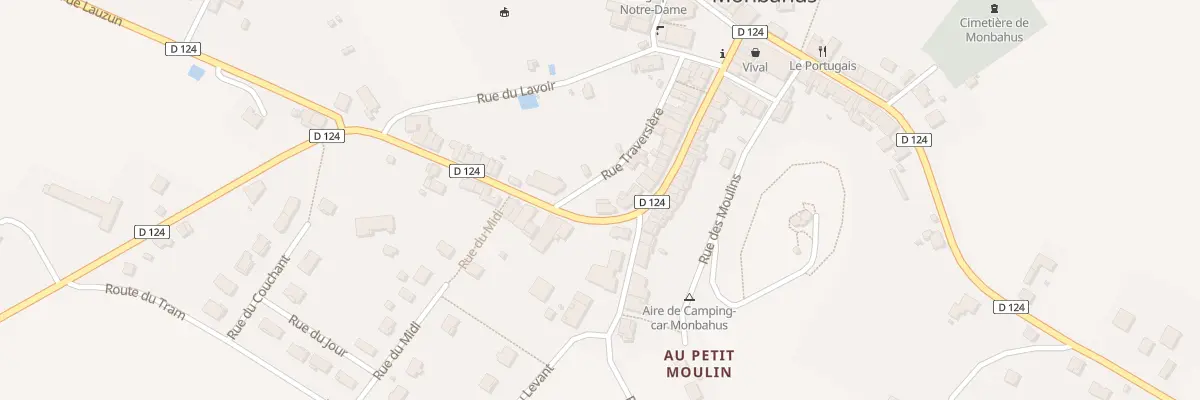Plan du 34 Gr Grand Rue à Monbahus