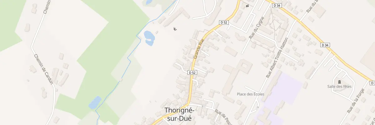 Plan du 19 Grande rue à Thorigné-sur-Dué