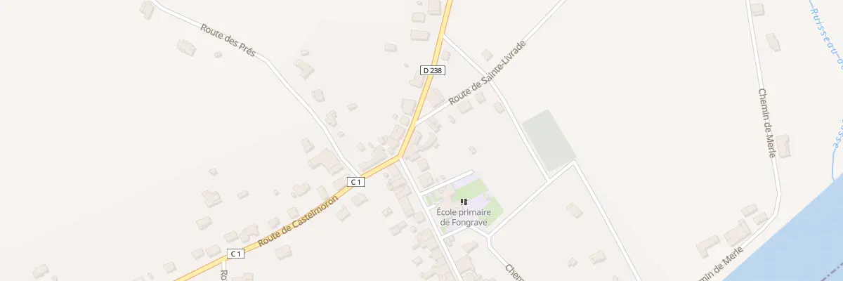 Plan du 28 Rte de Monclar à Fongrave