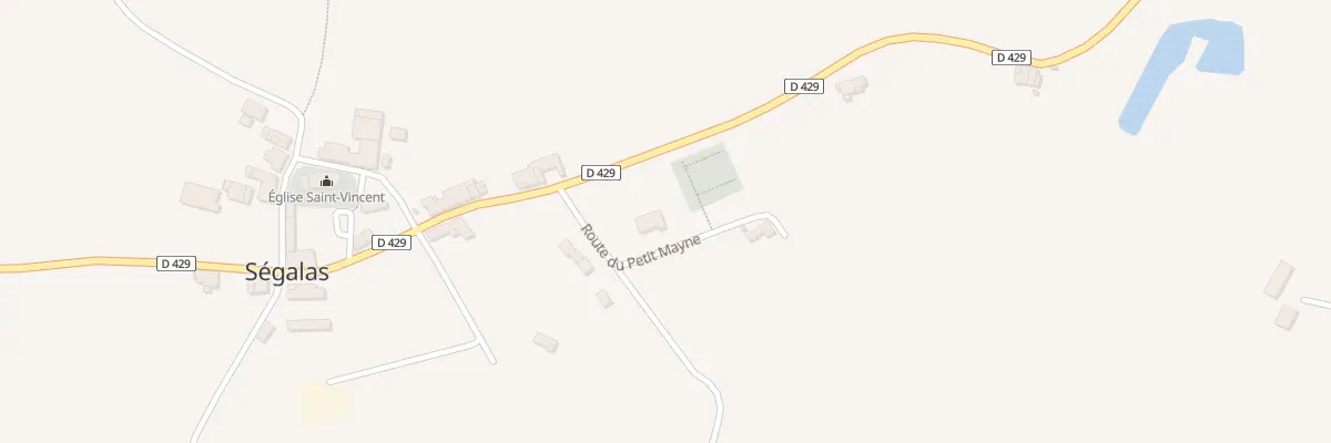 Plan du 75 Rte du Petit Mayne à Ségalas