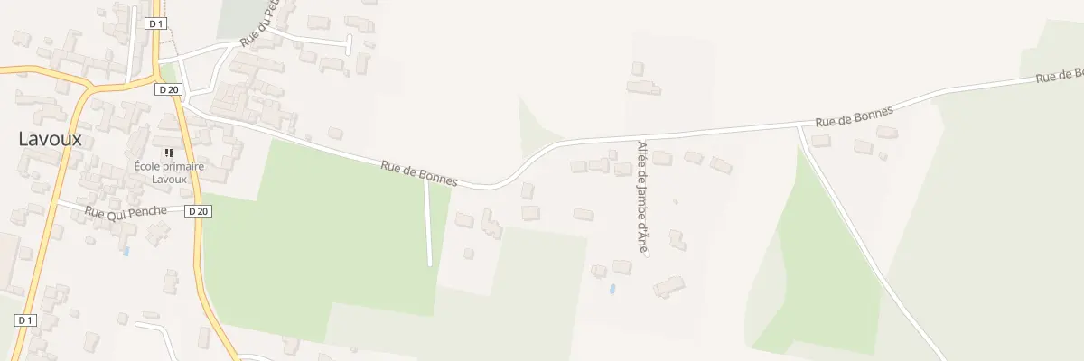 Plan du 26 Rue de Bonnes à Lavoux