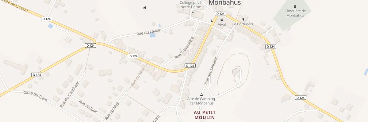 Plan du 30 Gr Grand Rue à Monbahus