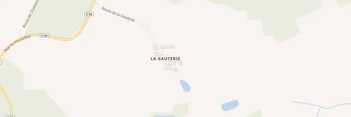Plan du 298 Rte de la Gauterie à Mareuil en Périgord