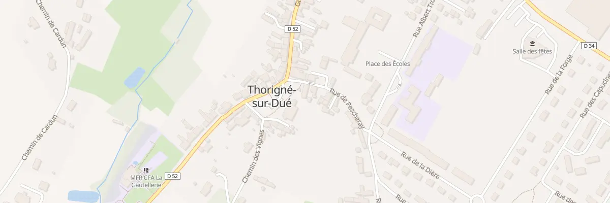 Plan du 2 Rue de Pescheray à Thorigné-sur-Dué