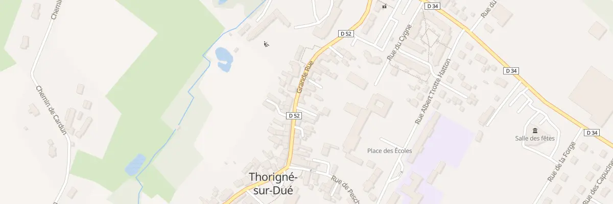 Plan du 18 Grande rue à Thorigné-sur-Dué