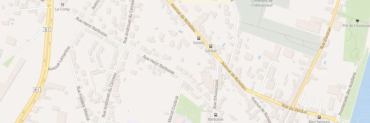 Plan du 18 Rue Henri Barbusse à Châtellerault