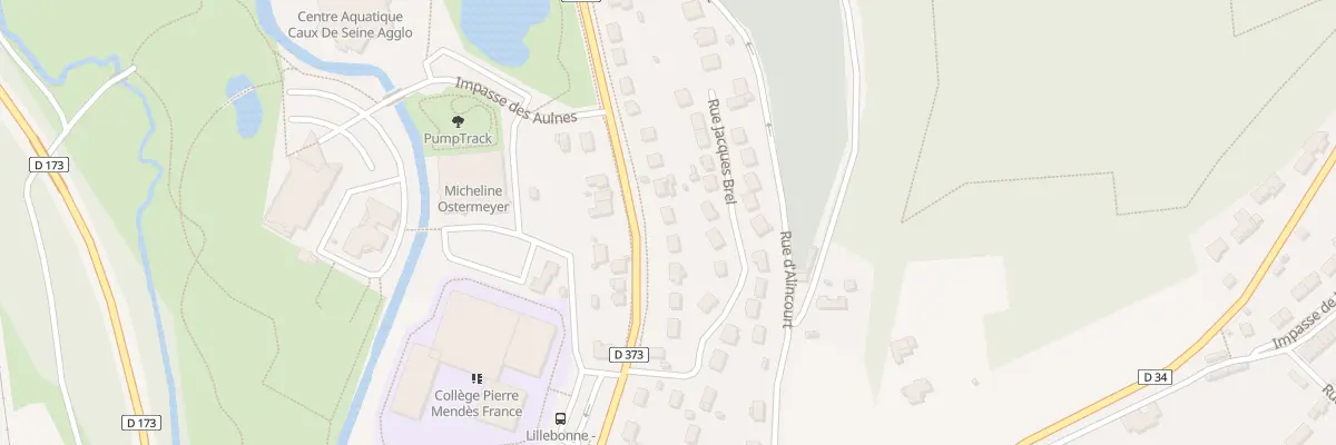 Plan du 96 Rue Thiers à Lillebonne