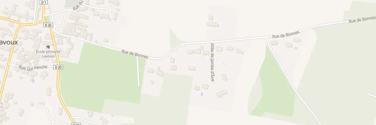 Plan du 28 Rue de Bonnes à Lavoux