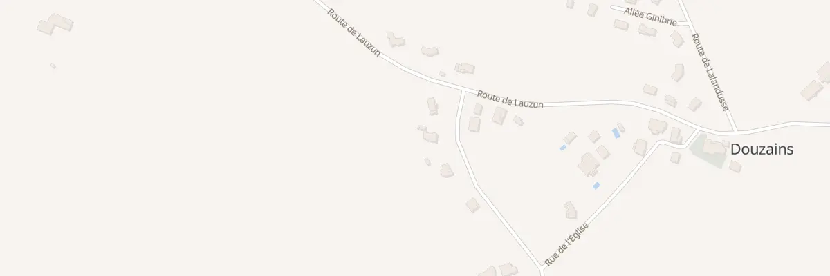 Plan du 54 Rte de Gaugeac à Douzains