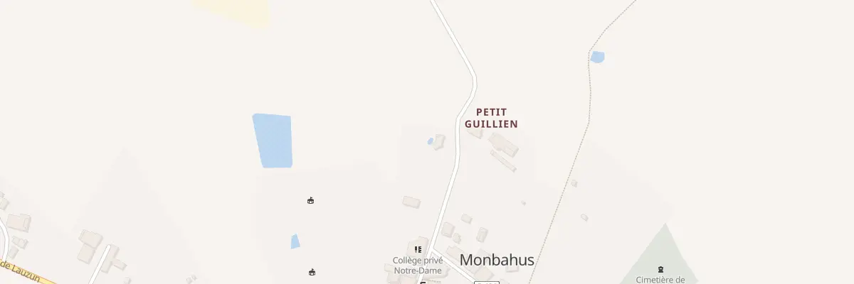 Plan du 107 Rte de Monviel à Monbahus