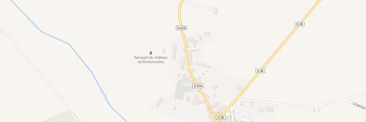 Plan du 15 Rue de l’Eglise à Bonsmoulins