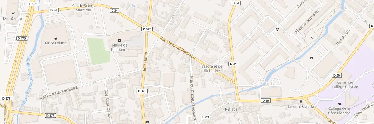 Plan du 17 Rue Docteur Leonard à Lillebonne
