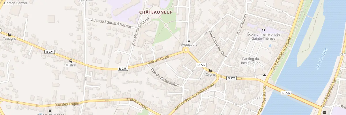 Plan du 17 Rue de Thuré à Châtellerault