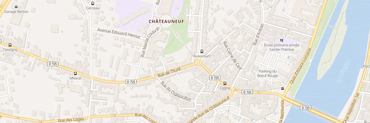 Plan du 10 Rue de Thuré à Châtellerault