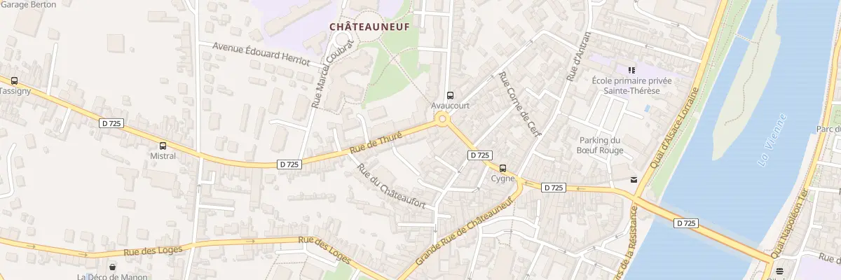 Plan du 13 Rue de Thuré à Châtellerault