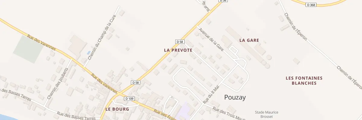 Plan du 21 Rue des Anciens Afn à Pouzay