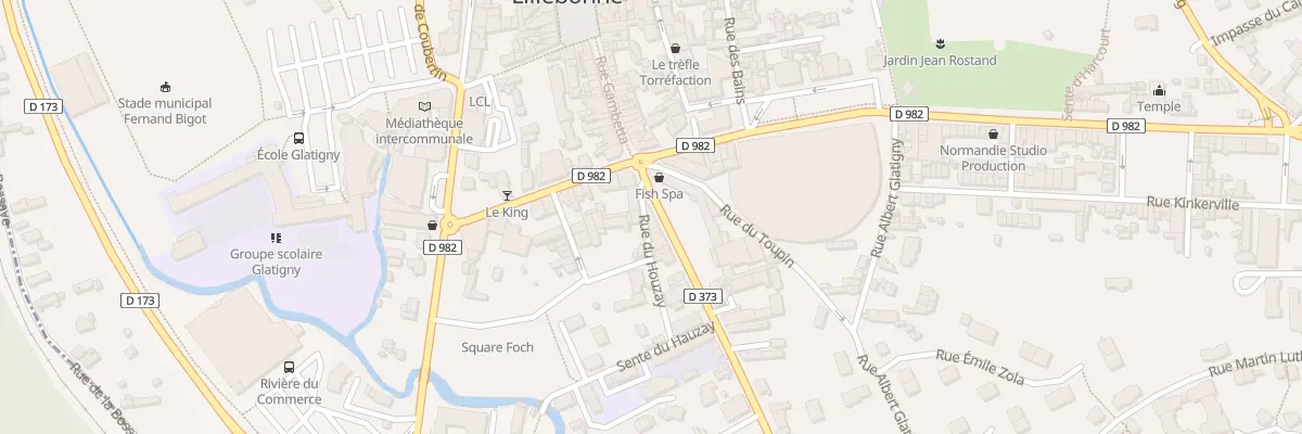 Plan du 6 Rue de la Republique à Lillebonne