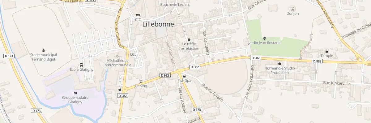 Plan du 5 Rue Victor Hugo à Lillebonne