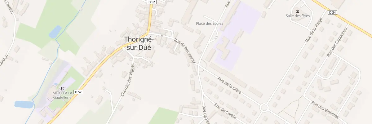 Plan du 12 Rue de Pescheray à Thorigné-sur-Dué