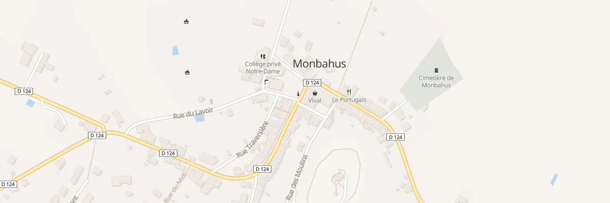 Plan du 5 Gr Grand Rue à Monbahus