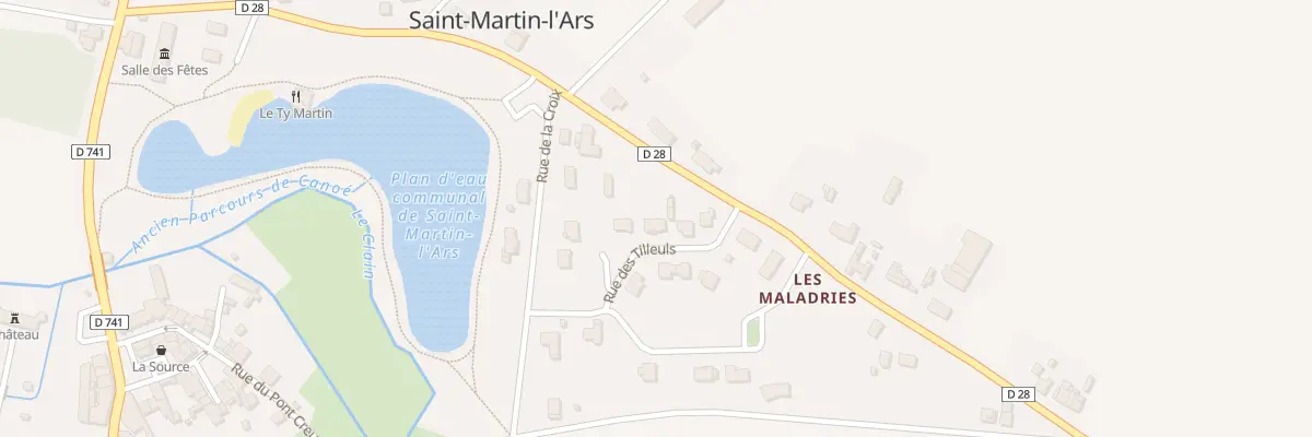 Plan du 9 Rue des Tilleuls à Saint-Martin-l’Ars
