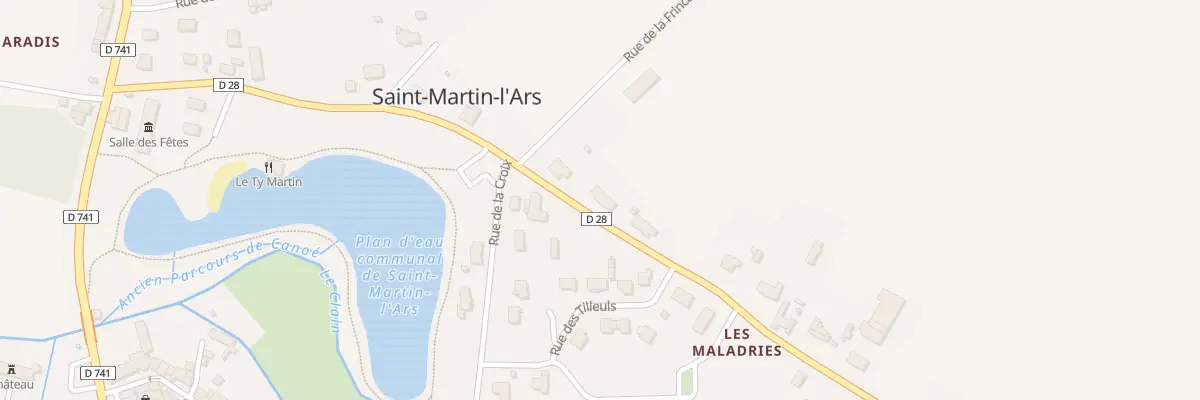 Plan du 3 Rue des Maladries à Saint-Martin-l’Ars
