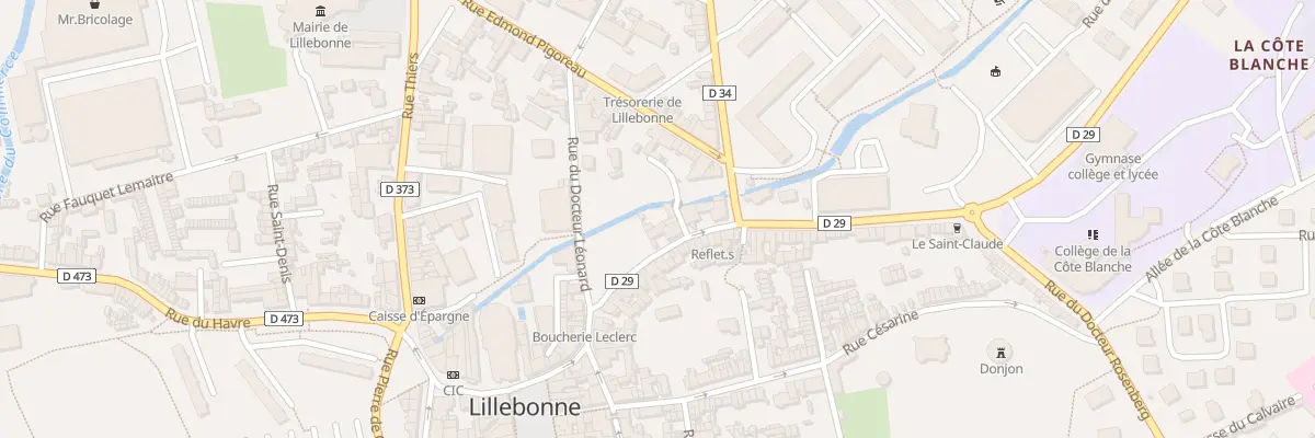 Plan du 3 Imp Henri Messager à Lillebonne