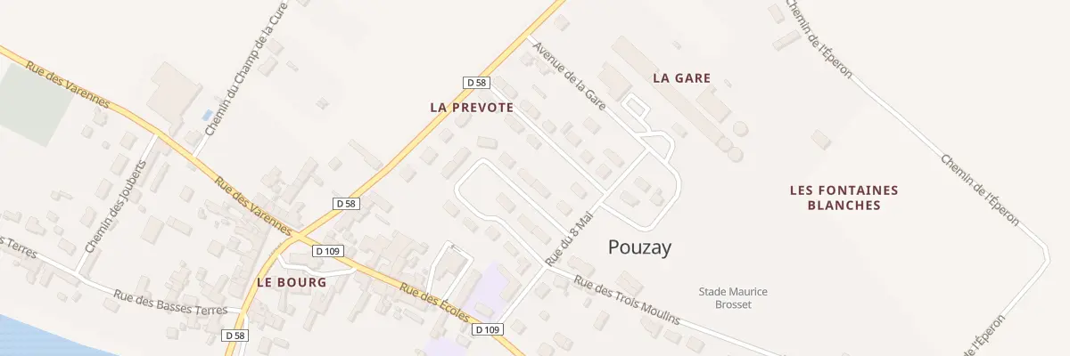 Plan du 29 Rue des Anciens Afn à Pouzay