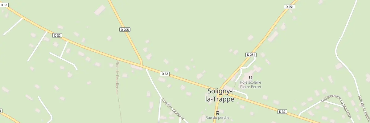 Plan du 8 Rte de Moulins à Soligny-la-Trappe