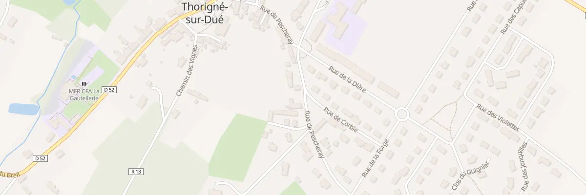 Plan du 24 Rue de Pescheray à Thorigné-sur-Dué